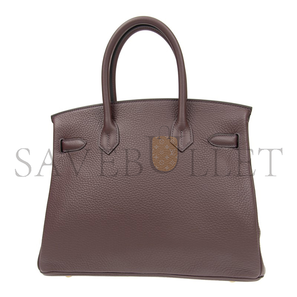 H**mes birkin 25 togo leather ceramic color high-end luxury gold buckle handbag bk300gtcgp5297 (25*20*13cm)